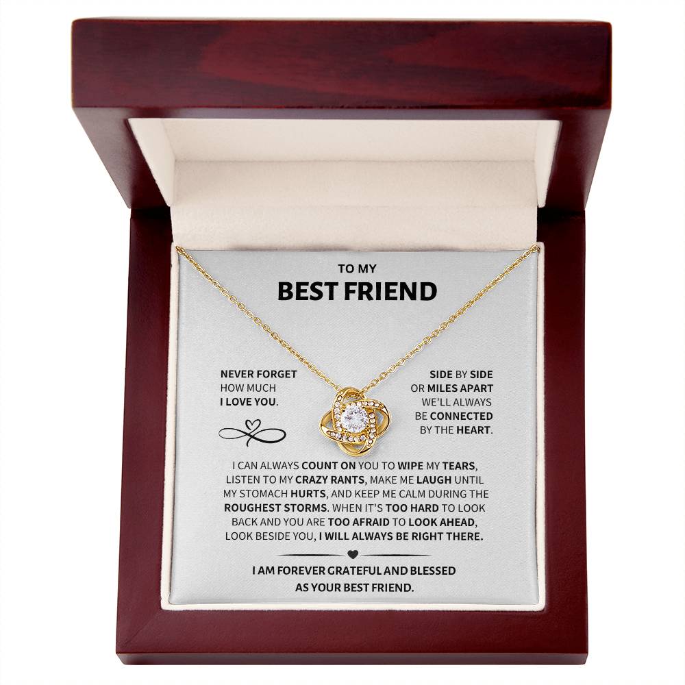 Best Friend Gift- Love Knot Necklace - Image 5