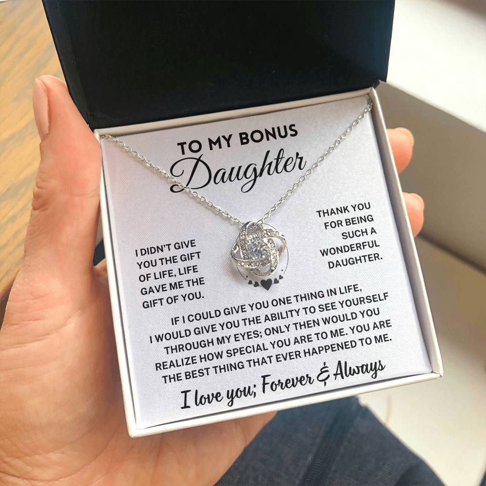 Bonus Daughter Gift, "Forever & Always", Knot Necklace - Image 11