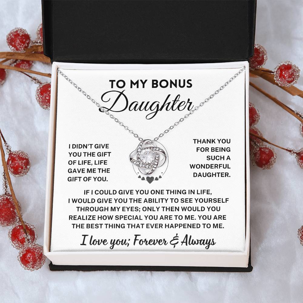 Bonus Daughter Gift, "Forever & Always", Knot Necklace - Image 13