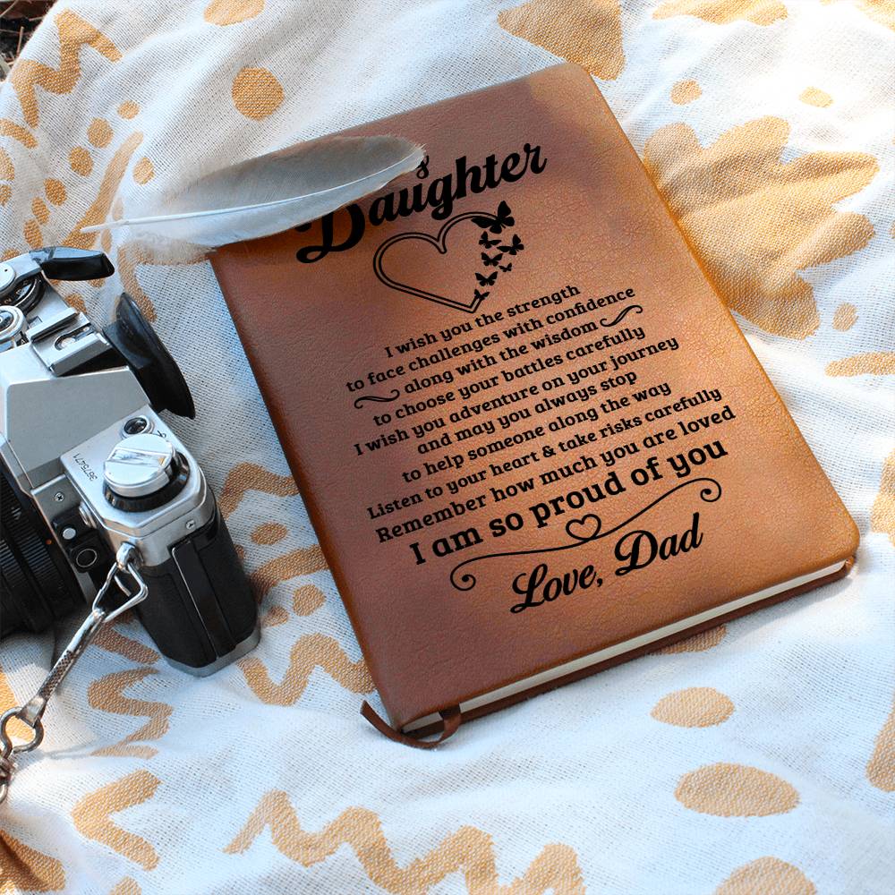 Daughter Gift-Leather Journal-From Dad - Image 5