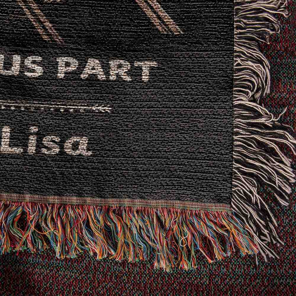 Personalized Skeleton Couples Heirloom Woven Blanket - Image 5