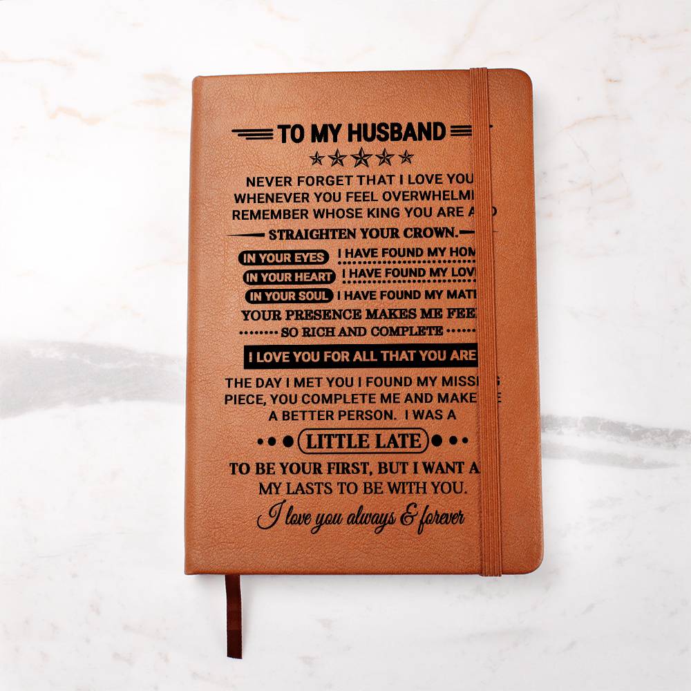 Husband Gift, "Straighten Your Crown", Graphic Journal - Image 8