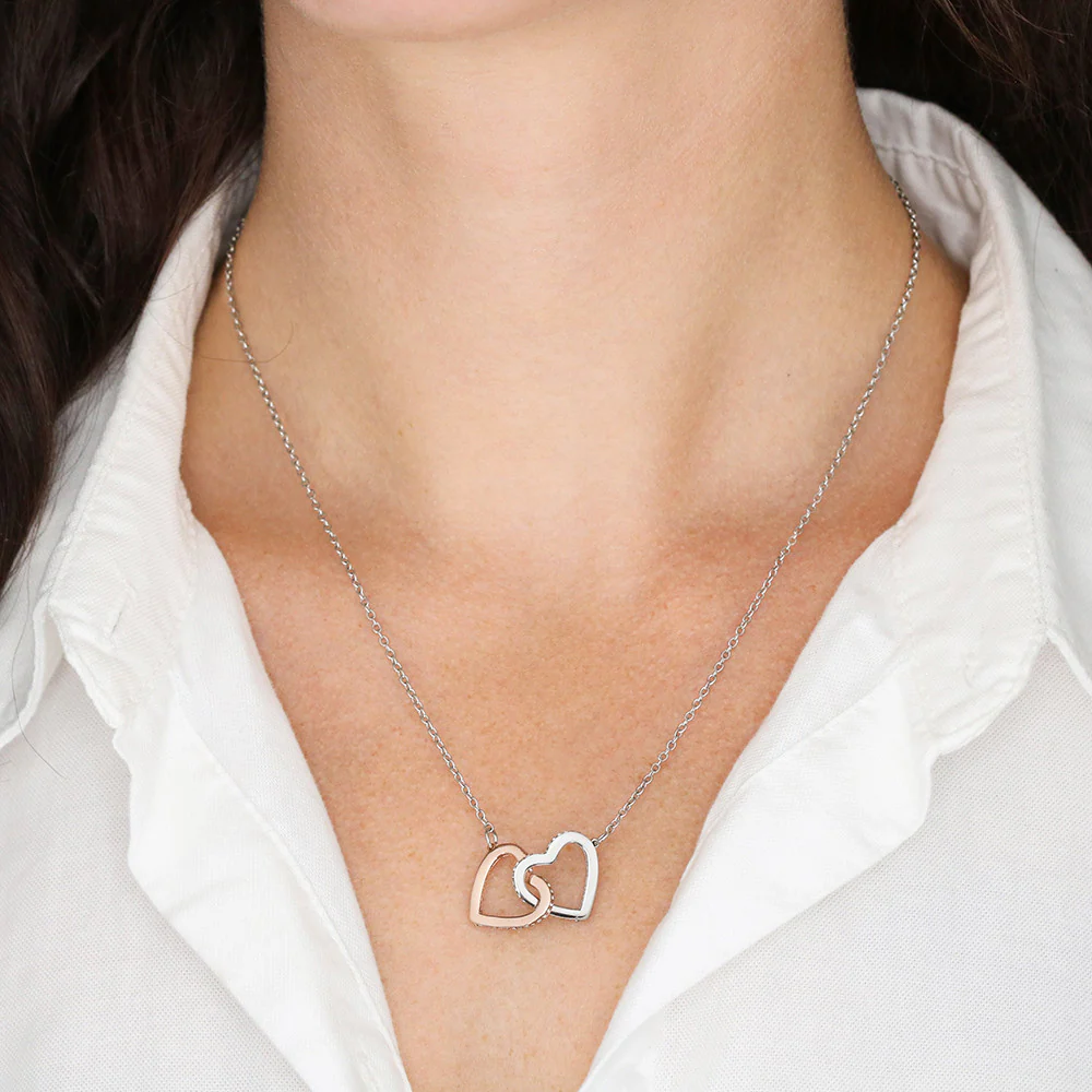 Sister Gift-Interlocking Hearts Necklace - Image 6