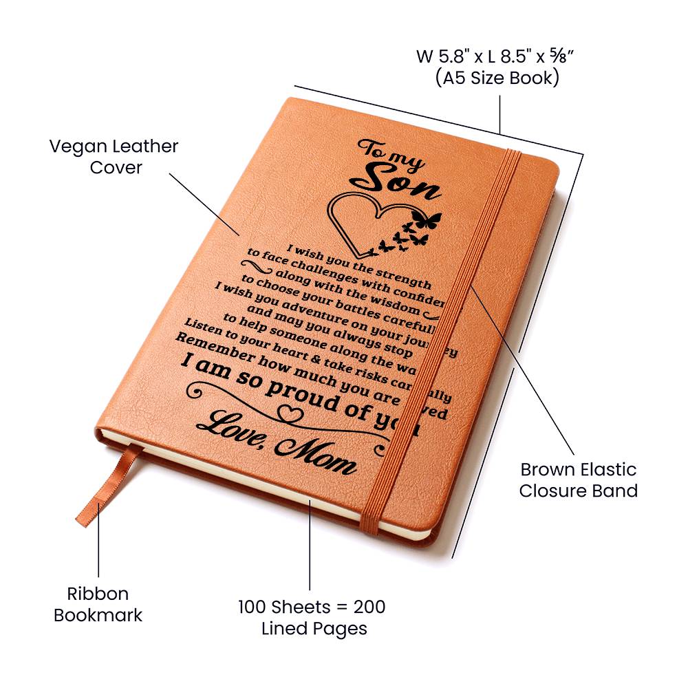 Son Gift From Mom, "Proud of You", Graphic Journal - Image 3
