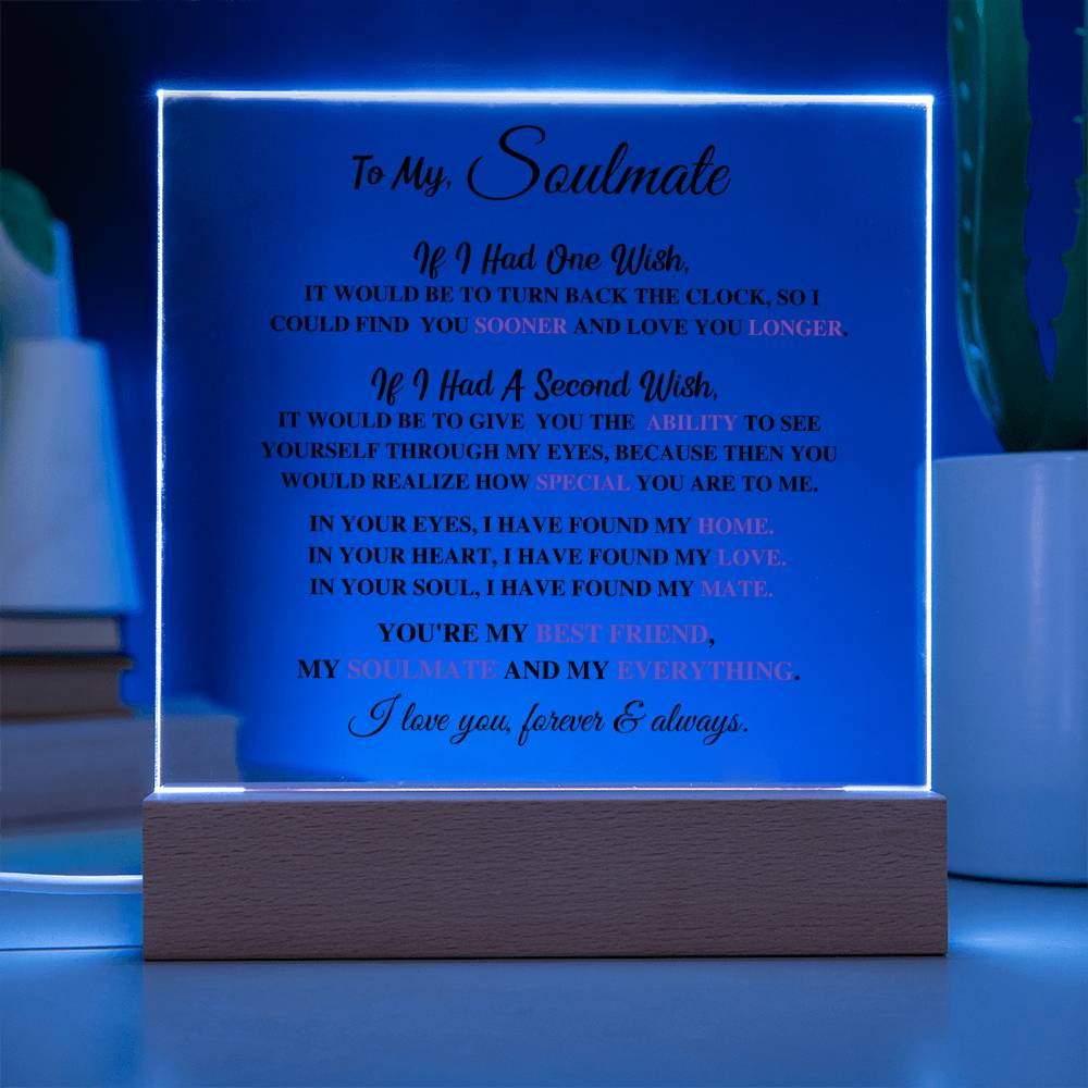 Soulmate Gift- My Everything- Acrylic Plaque - Image 5