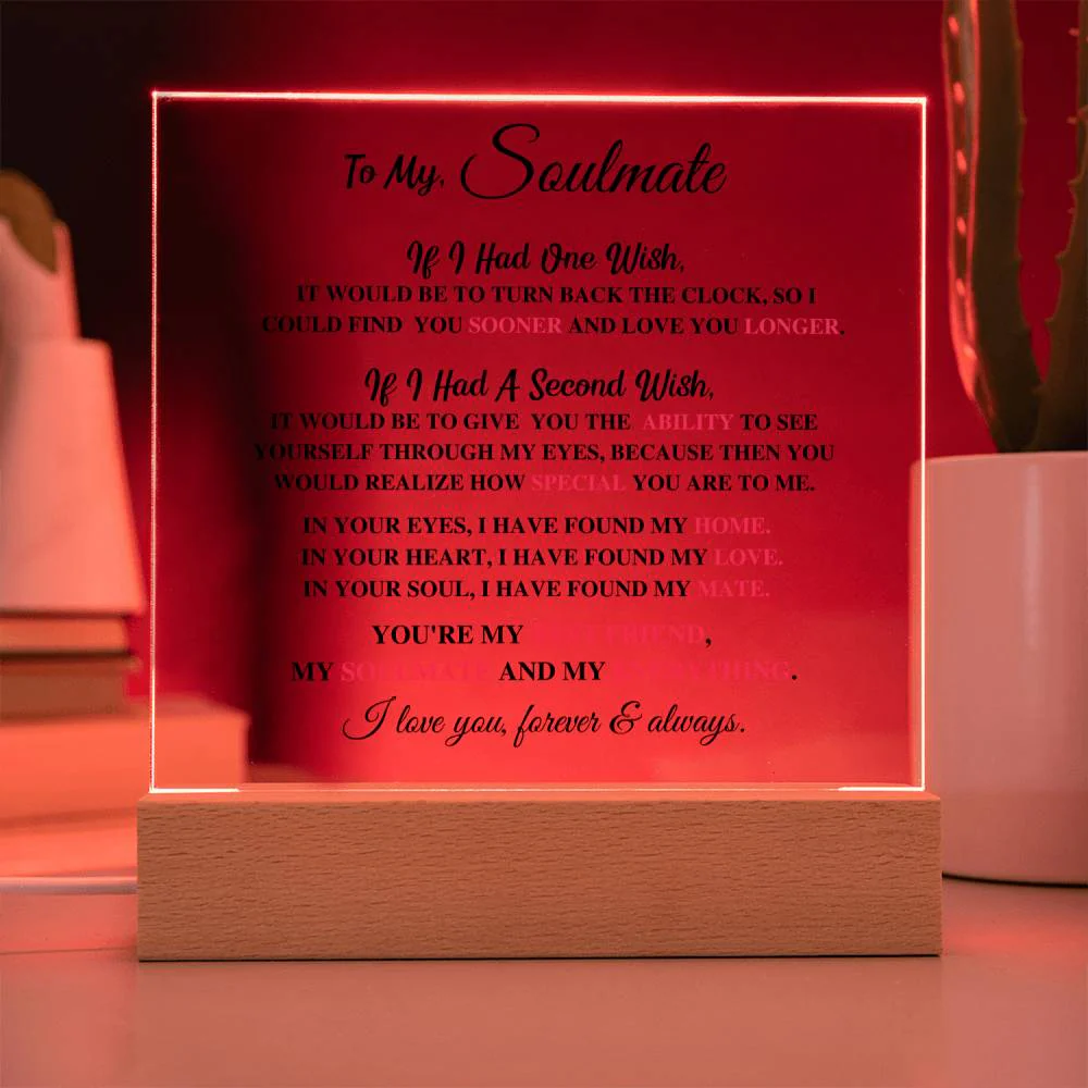 Soulmate Gift- My Everything- Acrylic Plaque - Image 6