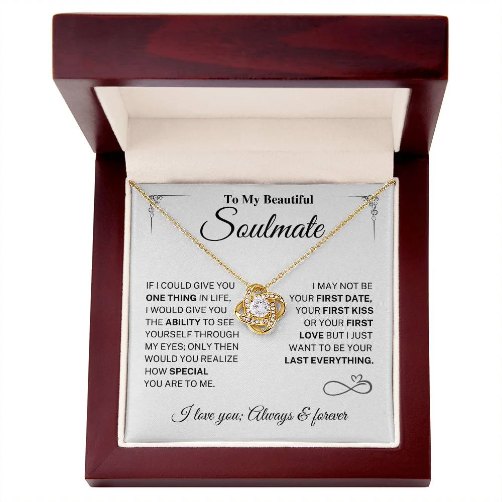Soulmate Gift-Last Everything-Love Knot Necklace - Image 3