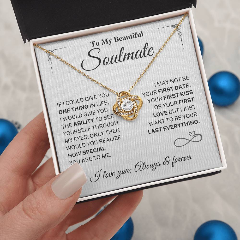 Soulmate Gift-Last Everything-Love Knot Necklace - Image 4