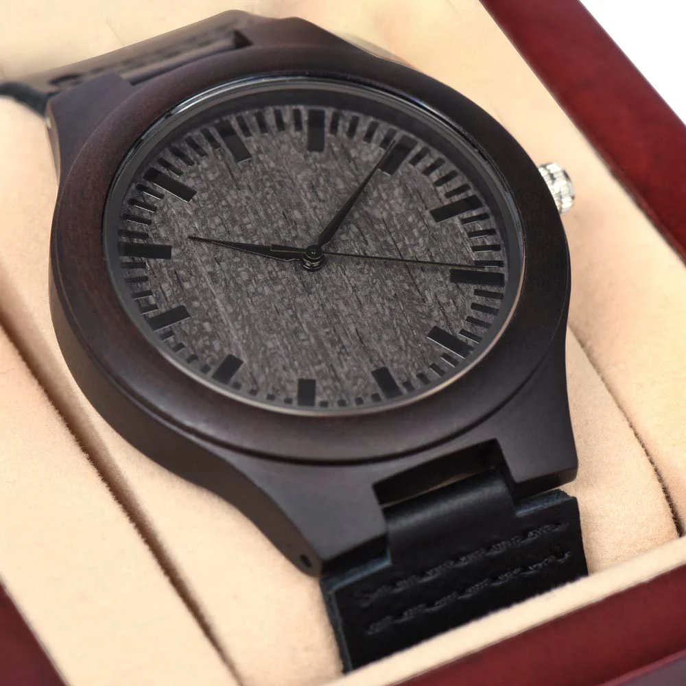 My Man Gift- Wooden Watch - Image 3